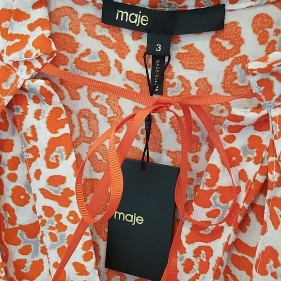 💕MAJE💕 Rutti Sleeveless Leopard Print Dress - Picture 11 of 16